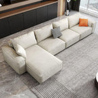 R67 Anselm Three Seater Sofa, Leathaire - Joe’s Haven