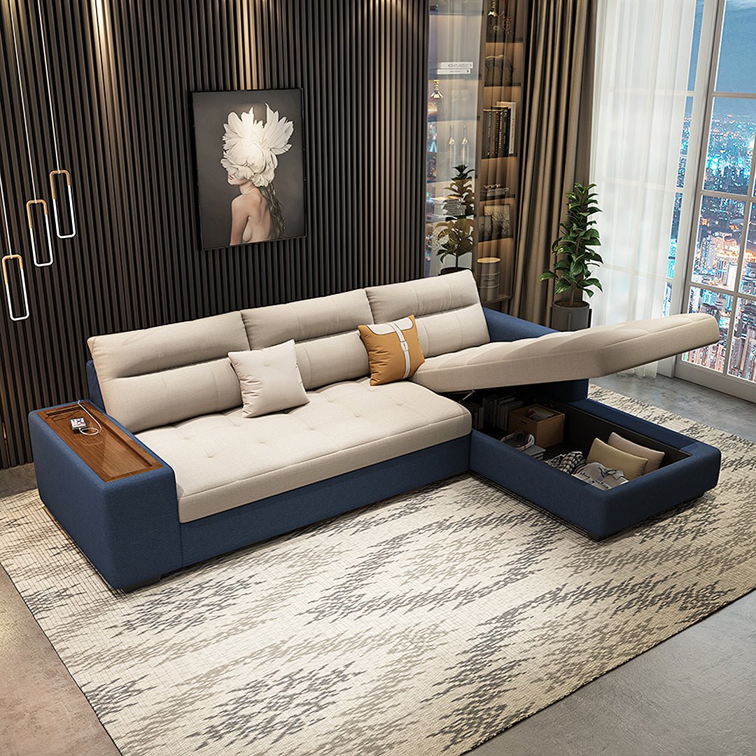 Lobo Sectional Sofa With Storage, Chaise Lounge Sofa Bed - Joe’s Haven