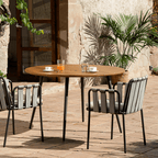 Artemis Outdoor Round Dining Table Set, For Patio Garden - Joe’s Haven