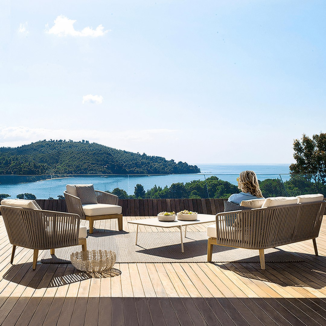 Hippolyta Outdoor Dining Set, Outdoor Sofa Set - Joe’s Haven