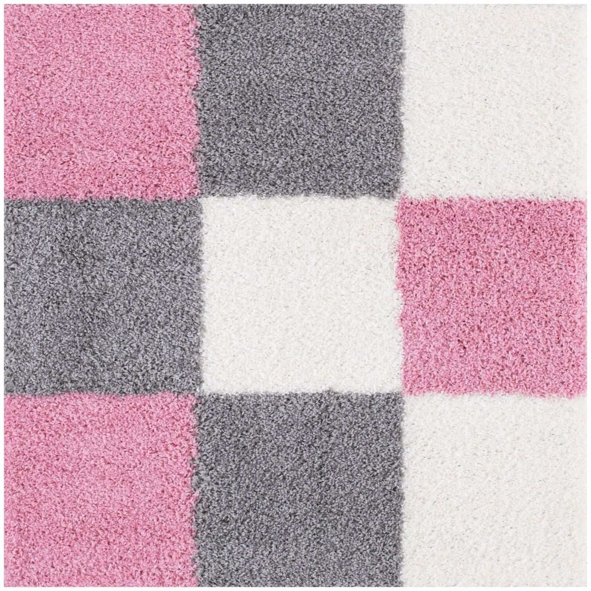Myshaggy Geometric Pink Rug