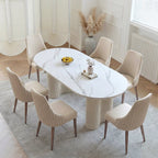 Peru Oval Dining Table, White - Joe’s Haven