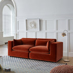 Makhmudov Loveseat Sofa, Two Seater Sofa, Velvet - Joe’s Haven