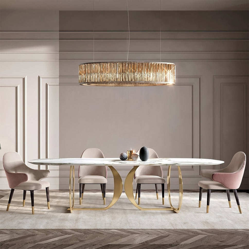 Arpen Dining Table, Marble, Dining Table Set - Joe’s Haven