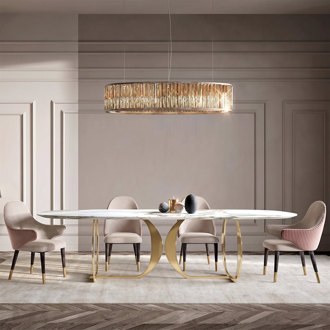 Arpen Dining Table, Marble, Dining Table Set - Joe’s Haven