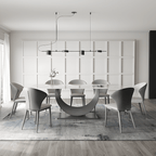 Vera Dining Table & Chairs, Sintered Stone, White - Joe’s Haven