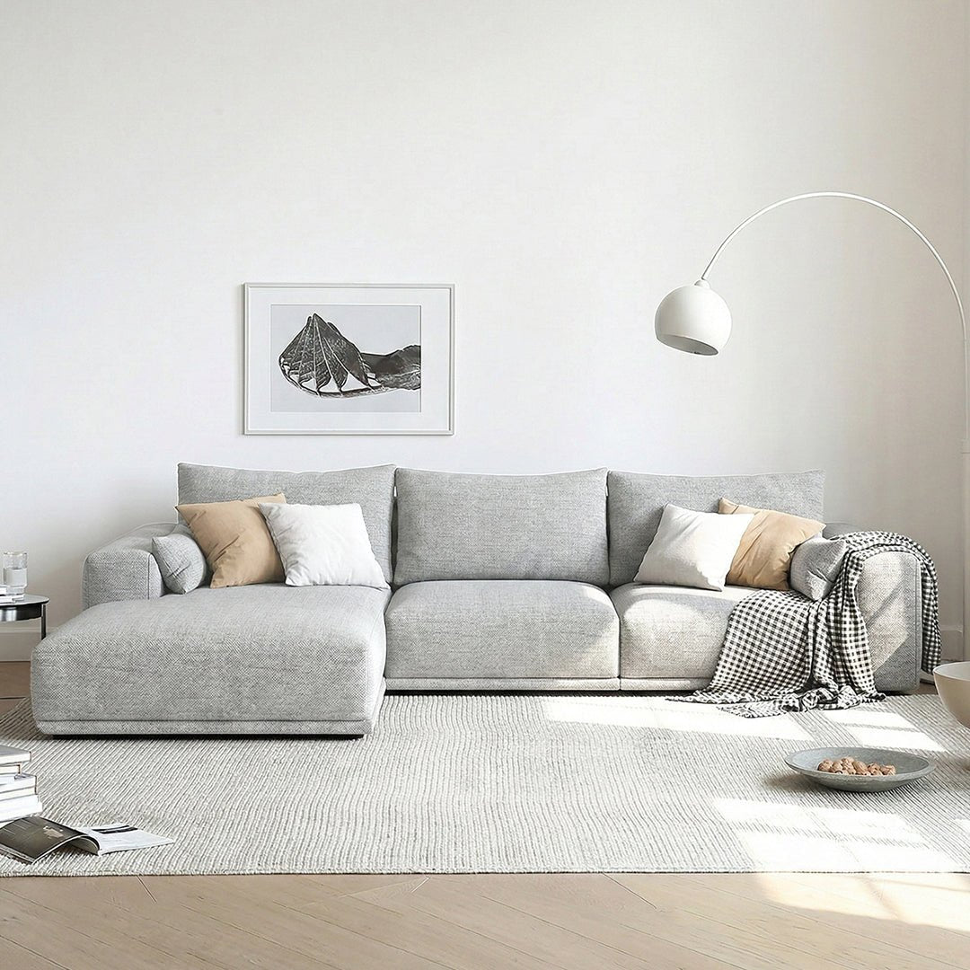 Frances Three Seater Corner, Four Seater Corner Sofa, Cotton Linen - Joe’s Haven