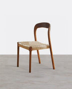 Bonnie Dining Chair, Rattan & Solid Wood - Joe’s Haven
