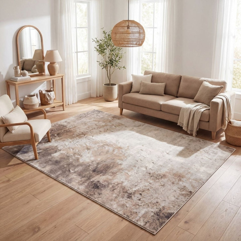 Montana Abstract Brown Rug - Joe’s Haven