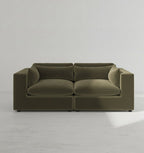 Makhmudov Loveseat Sofa, Two Seater Sofa, Velvet - Joe’s Haven