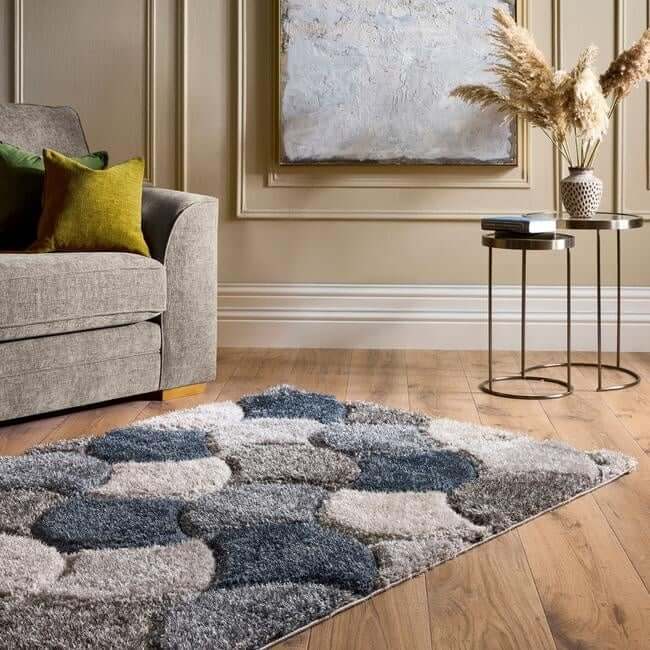 3D Carved Rug Geometric Design - Joe’s Haven