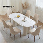 Peru Oval Dining Table, White - Joe’s Haven