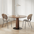 Seraphina Round Dining Table, Solid Wood - Joe’s Haven