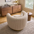 Nova Swivel Armchair, Boucle - Joe’s Haven