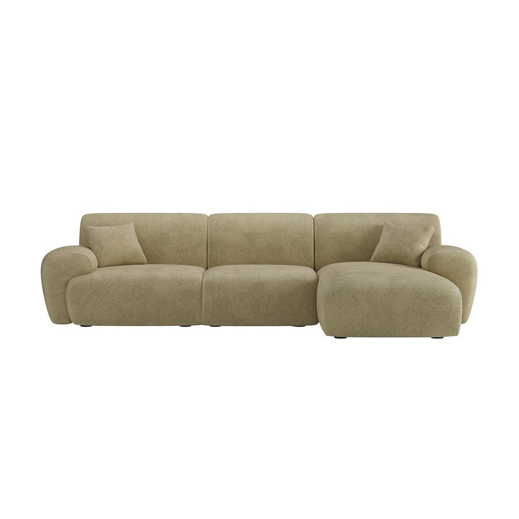 Khatri Three Seater Corner Sofa, Chenille - Joe’s Haven