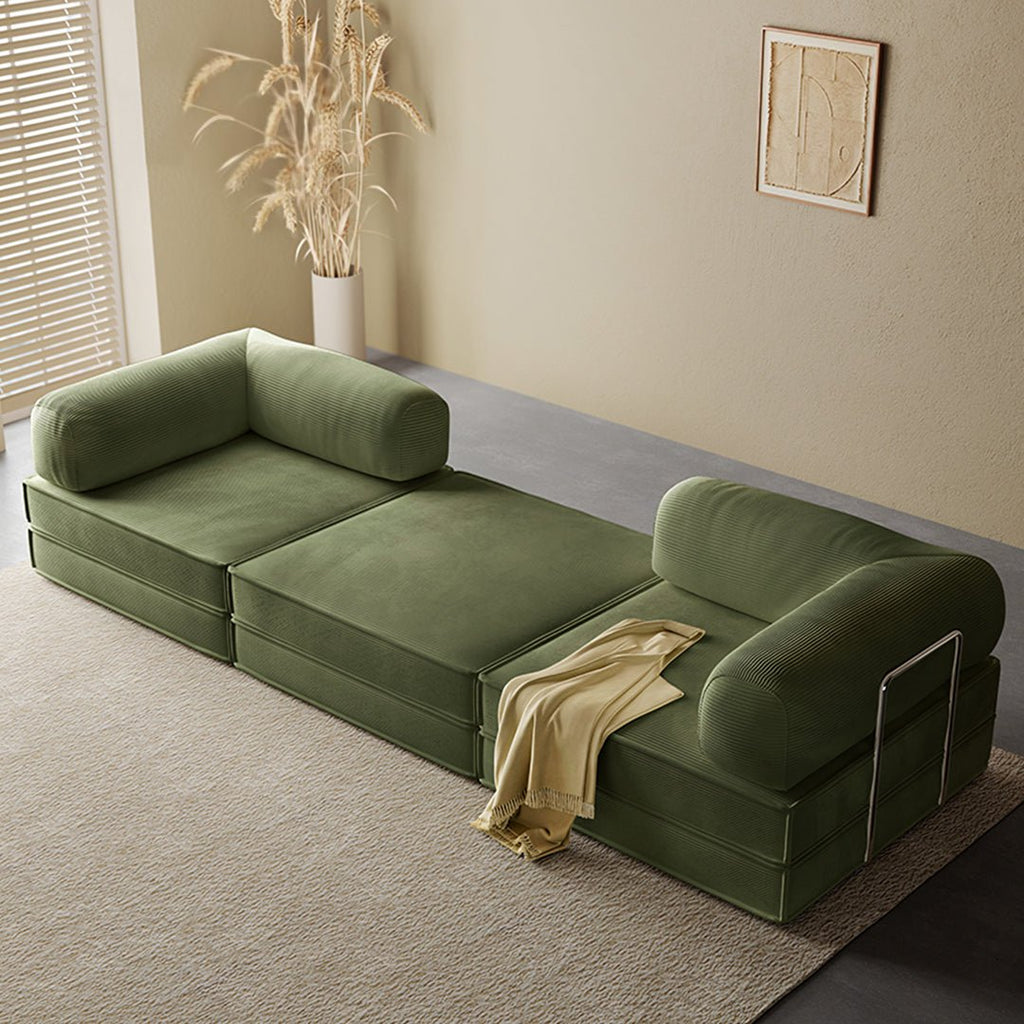 Van Buren Foldable Lazy Sofa Bed, Corduroy - Joe’s Haven