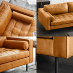 Porto Two Seater Sofa, Real Leather - Joe’s Haven