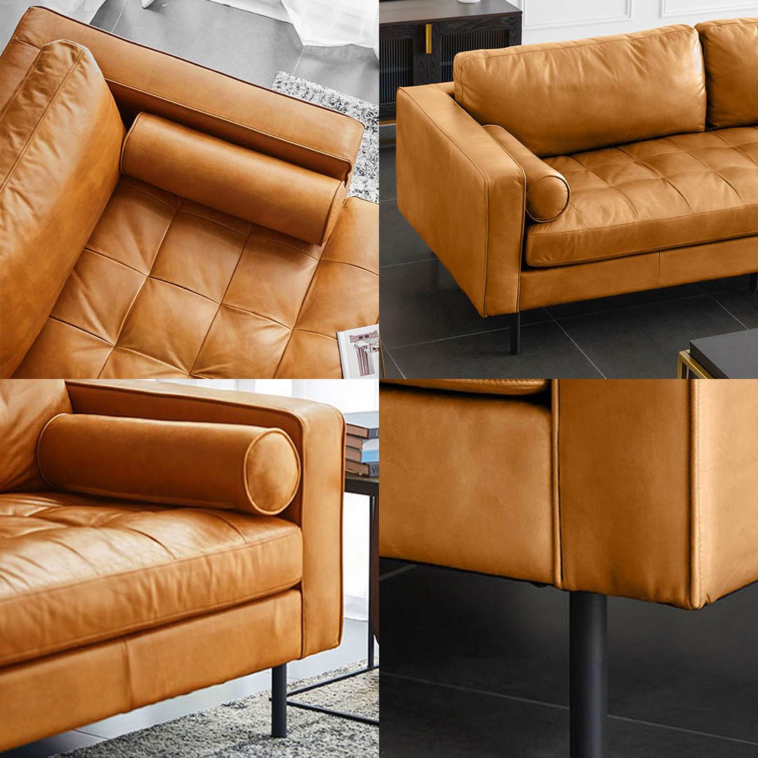Porto Two Seater Sofa, Real Leather - Joe’s Haven