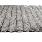 Carved Glamour Silver Grey Shaggy Rug - Joe’s Haven