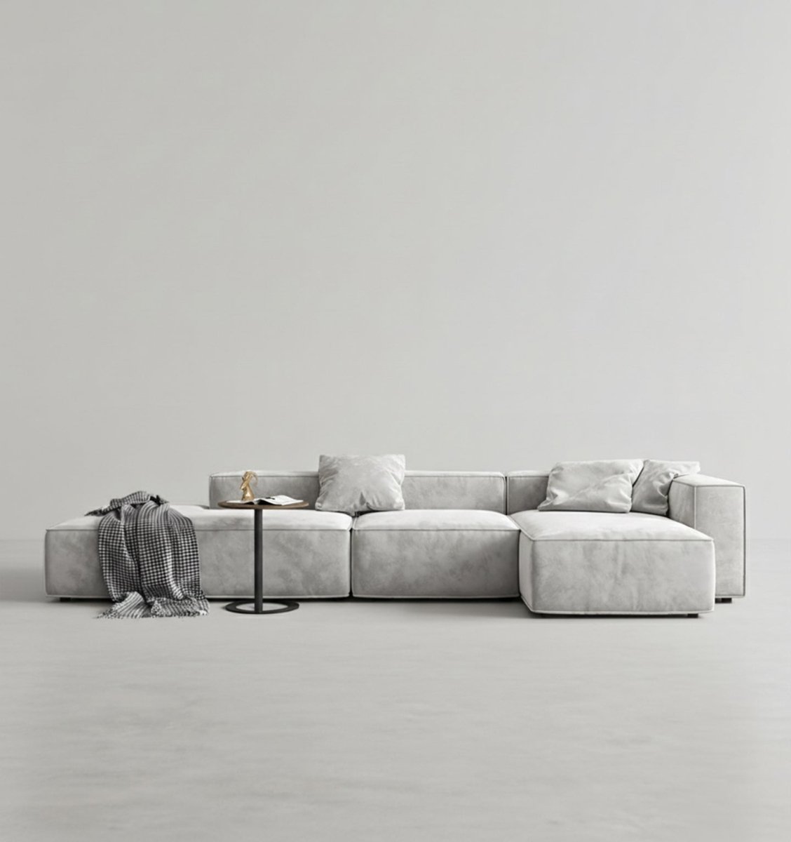 Yetta Three Seater, Four Seater Sofa, Corner Sofa, Grey Velvet - Joe’s Haven