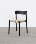 Eden Dining Chair, Black, Solid Wood & Linen - Joe’s Haven