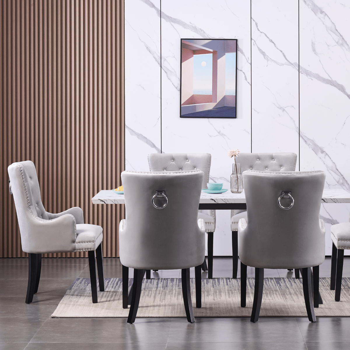 Windsor LUX Velvet Dining Chair (with armrests) - Joe’s Haven