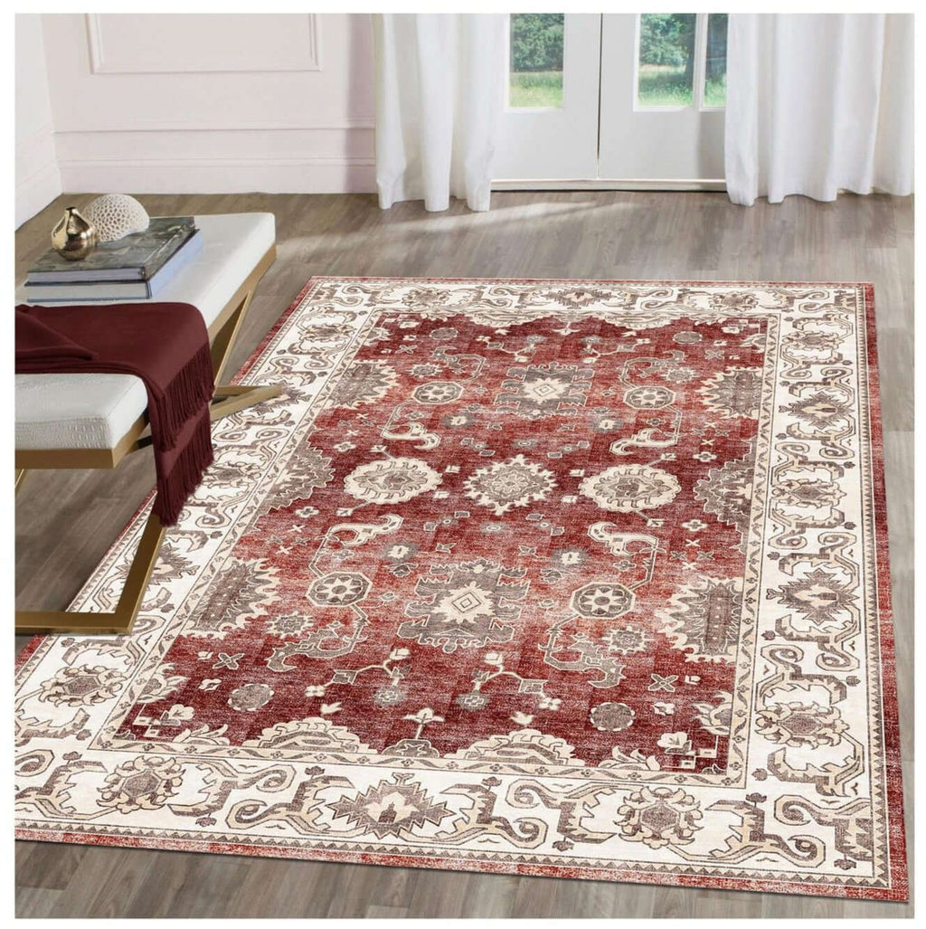 Jasru Vintage Washable Rug - Joe’s Haven