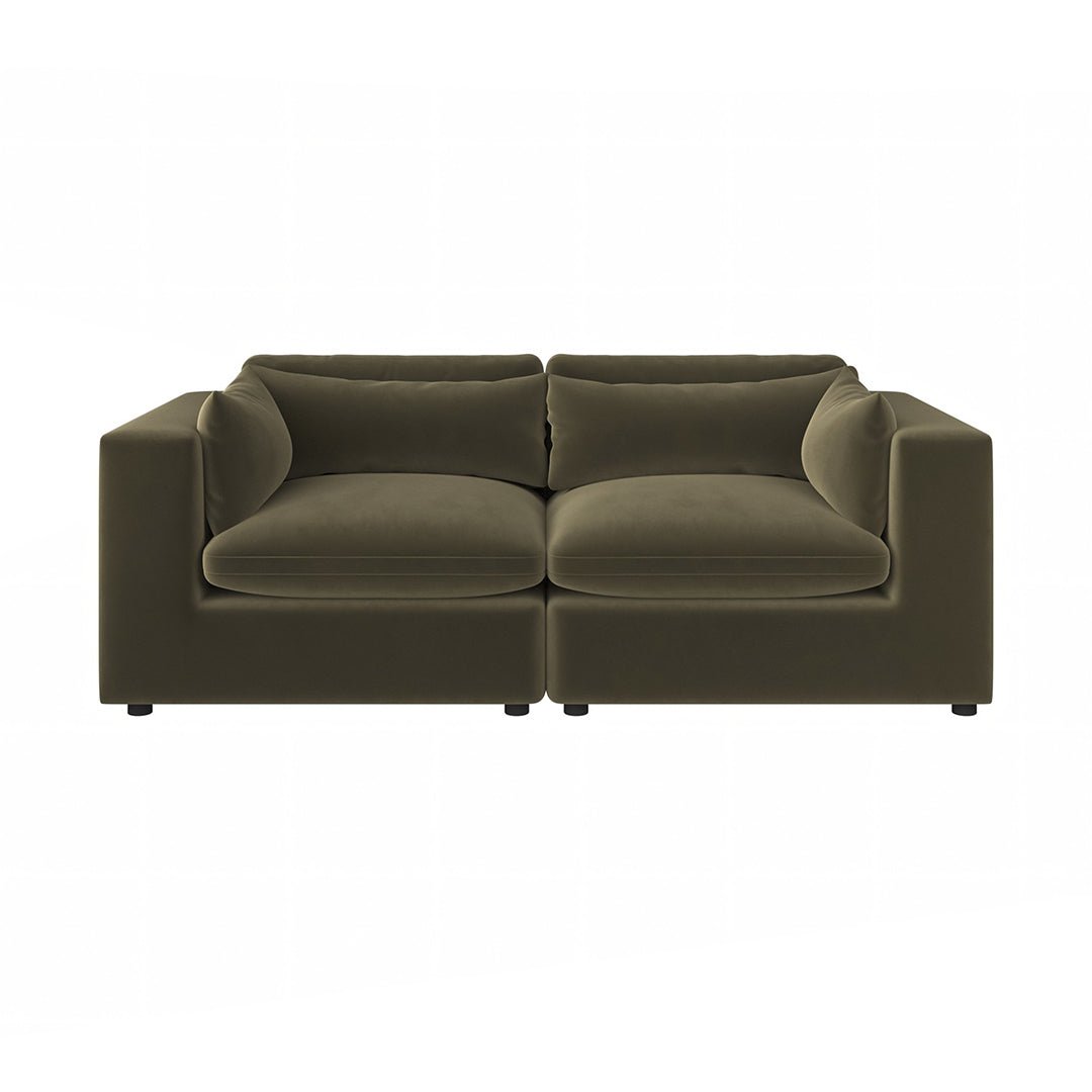 Makhmudov Loveseat Sofa, Two Seater Sofa, Velvet - Joe’s Haven