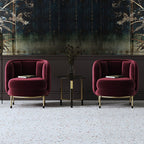 Carver Accent Lounge Chair, Purple - Joe’s Haven