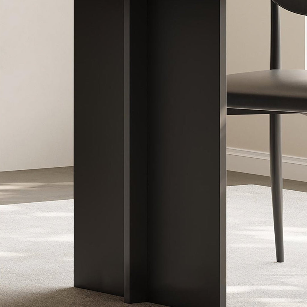Hasegawa Dining Table, Sintered Stone With Black Legs - Joe’s Haven