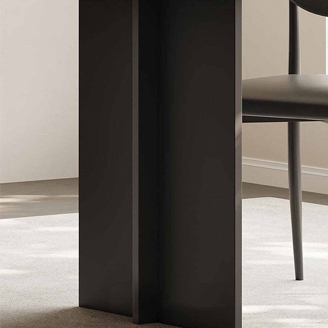 Hasegawa Dining Table, Sintered Stone With Black Legs - Joe’s Haven