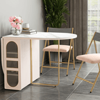 Weilai Concept Signature Folding Dining Table, White, Oval - Joe’s Haven