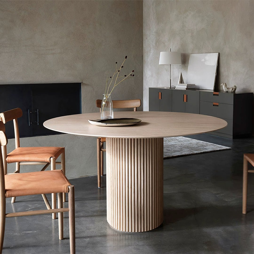 Ivar Round Dining Table, Oak Or Walnut - Joe’s Haven