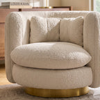 Nova Swivel Armchair, Boucle - Joe’s Haven