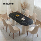 Peru Oval Dining Table, White - Joe’s Haven