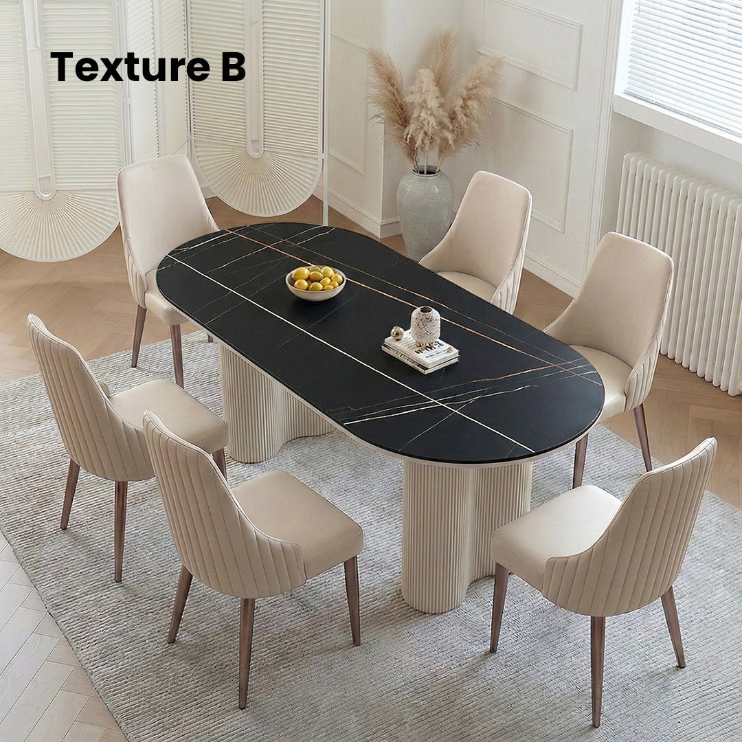 Peru Oval Dining Table, White - Joe’s Haven