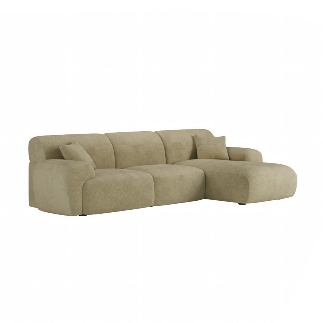 Khatri Three Seater Corner Sofa, Chenille - Joe’s Haven
