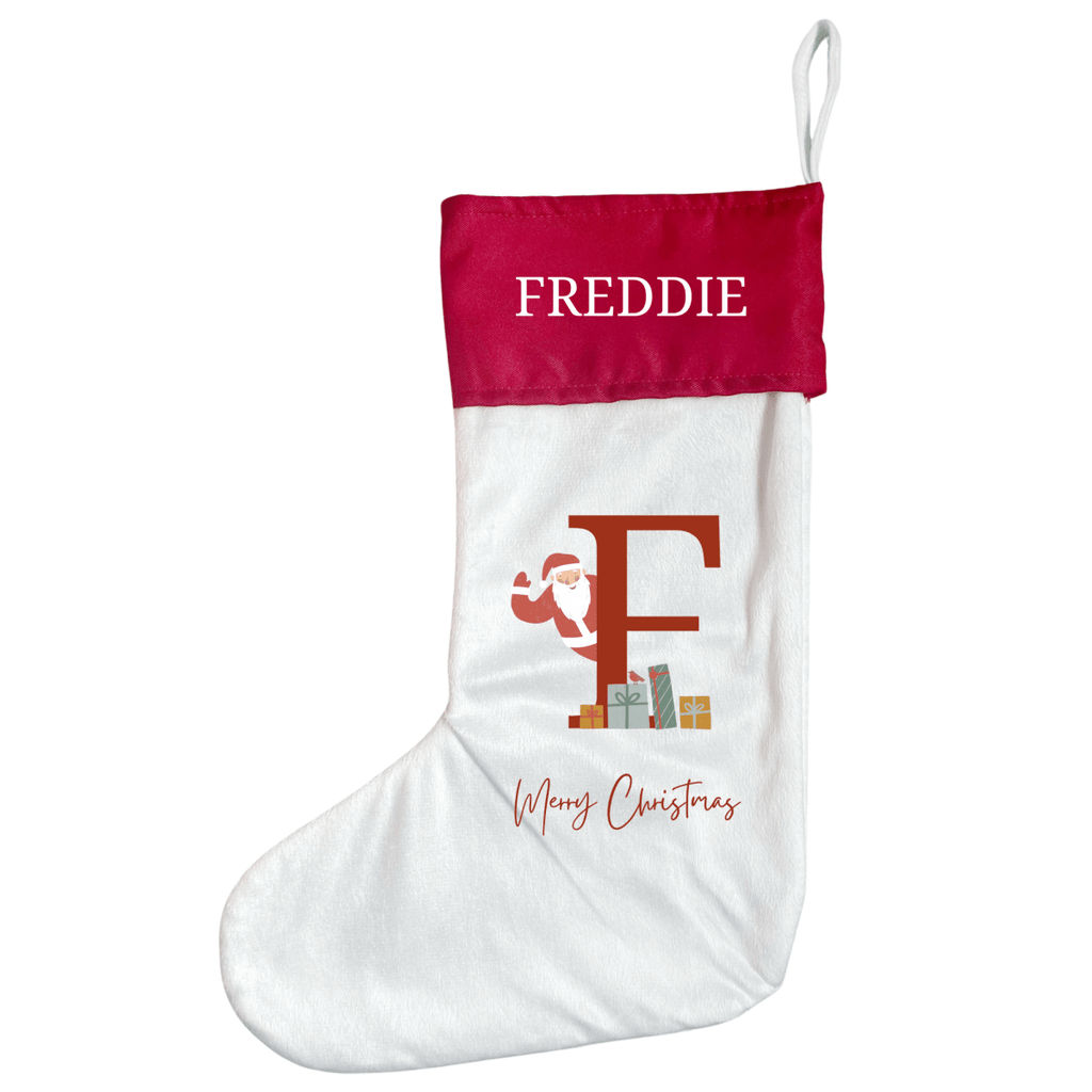 Personalised Christmas Stocking - Santa Brings Gifts Design - Joe’s Haven