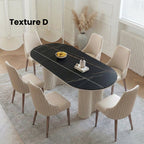 Peru Oval Dining Table, White - Joe’s Haven