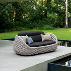 Marbella Textilene Rope Woven Outdoor Sofa Set, Grey - Joe’s Haven