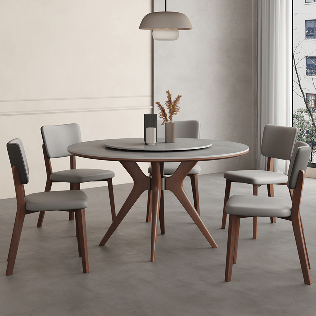 Leah Round Dining Table Set - Joe’s Haven