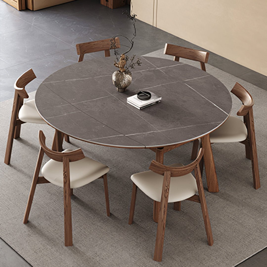 Aitken Round Folding Dining Table, Solid Wood - Joe’s Haven