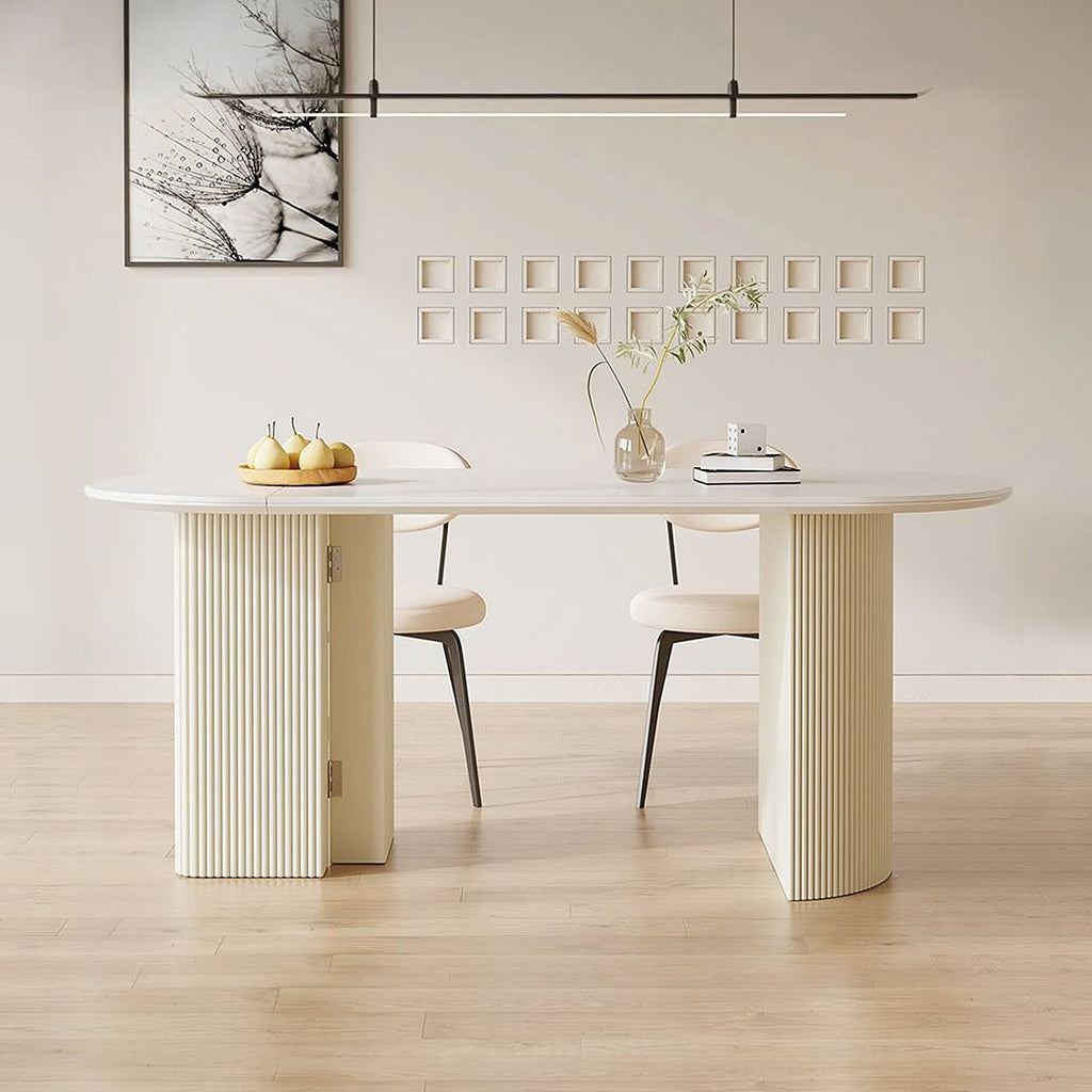 Pacheco Foldable Dining Table, Oval - Joe’s Haven