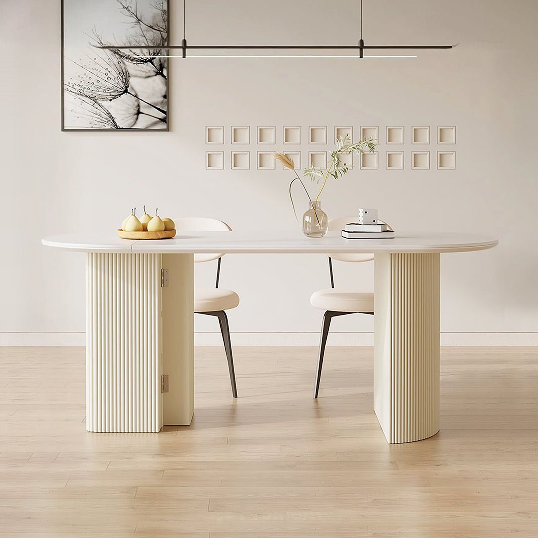 Pacheco Foldable Dining Table, Oval - Joe’s Haven