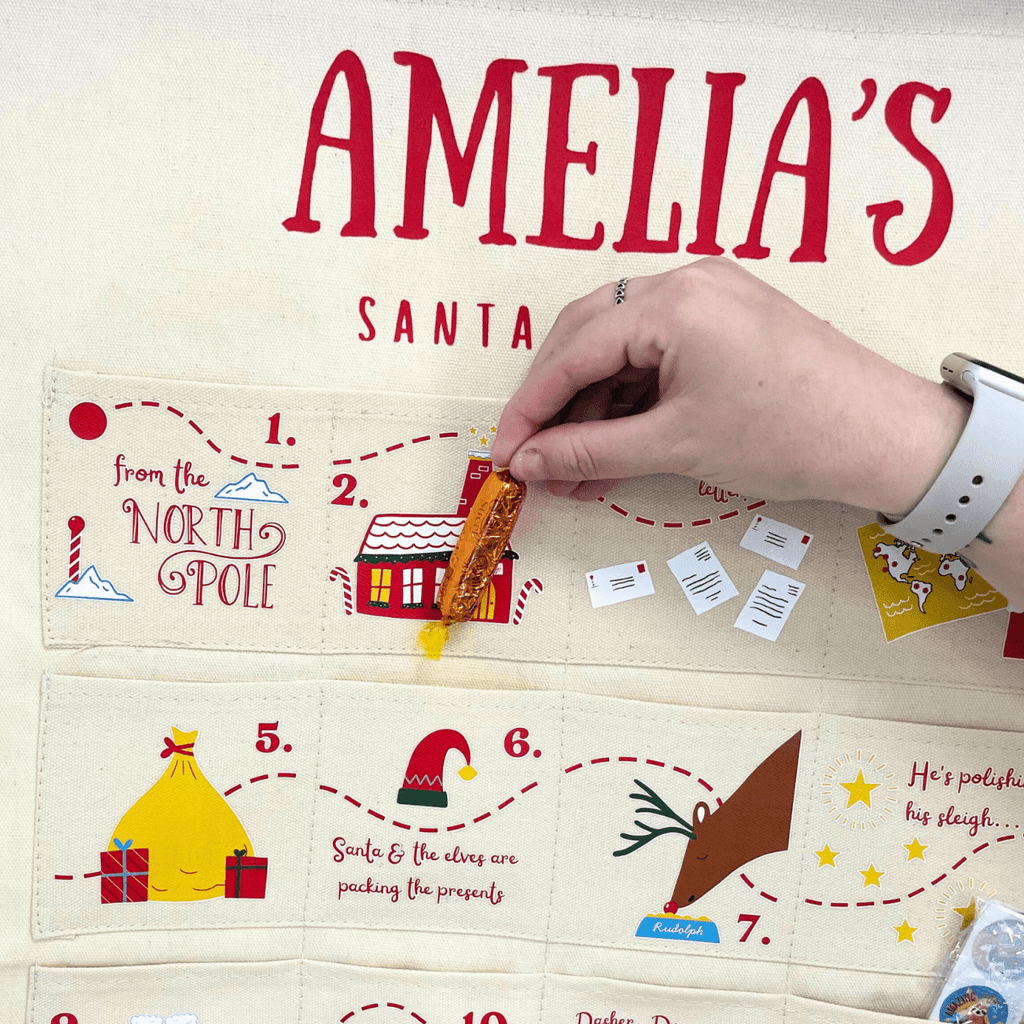 Personalised Fabric Christmas Advent Calendar - Santa Tracker - Joe’s Haven