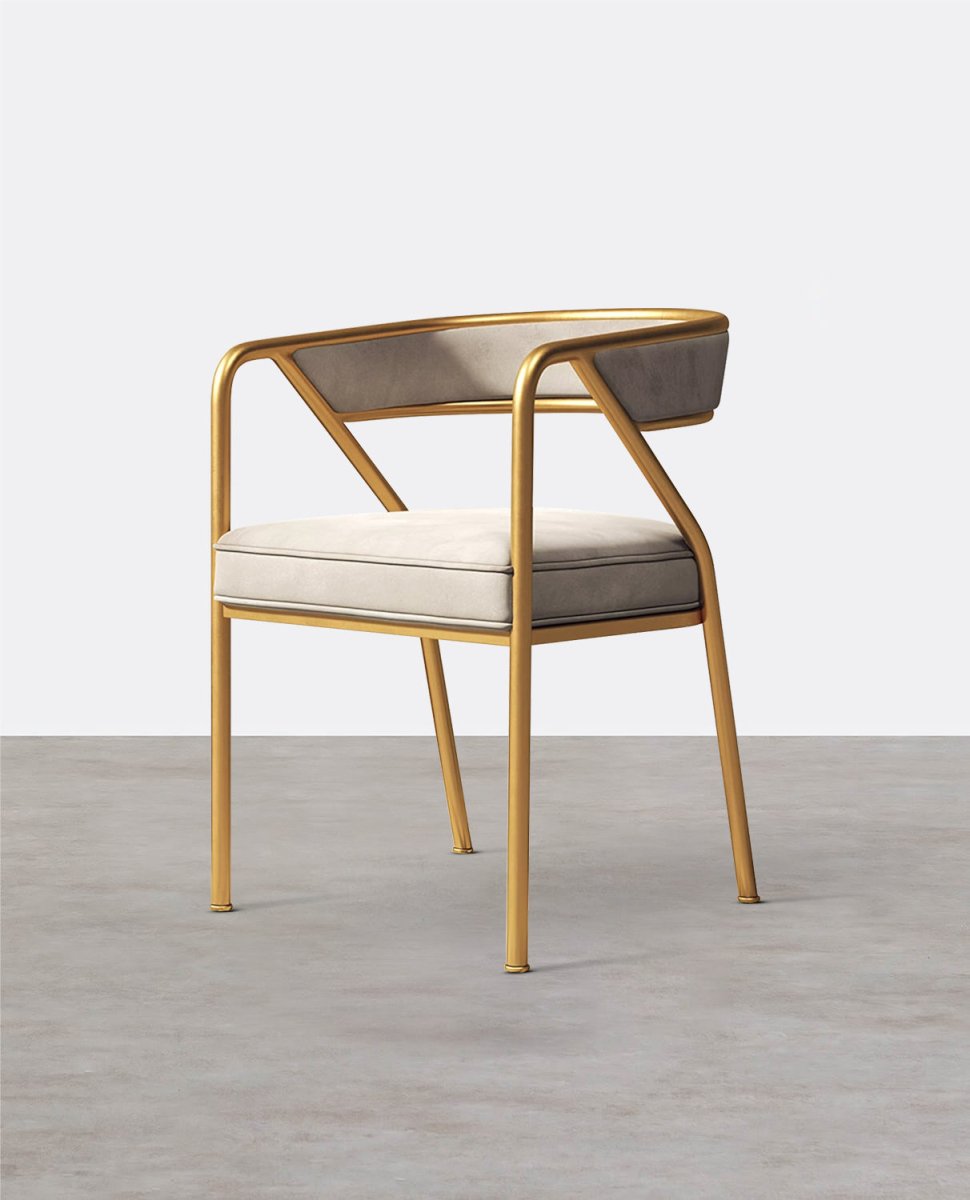 Dwight Dining Chair, Gold Frame - Joe’s Haven