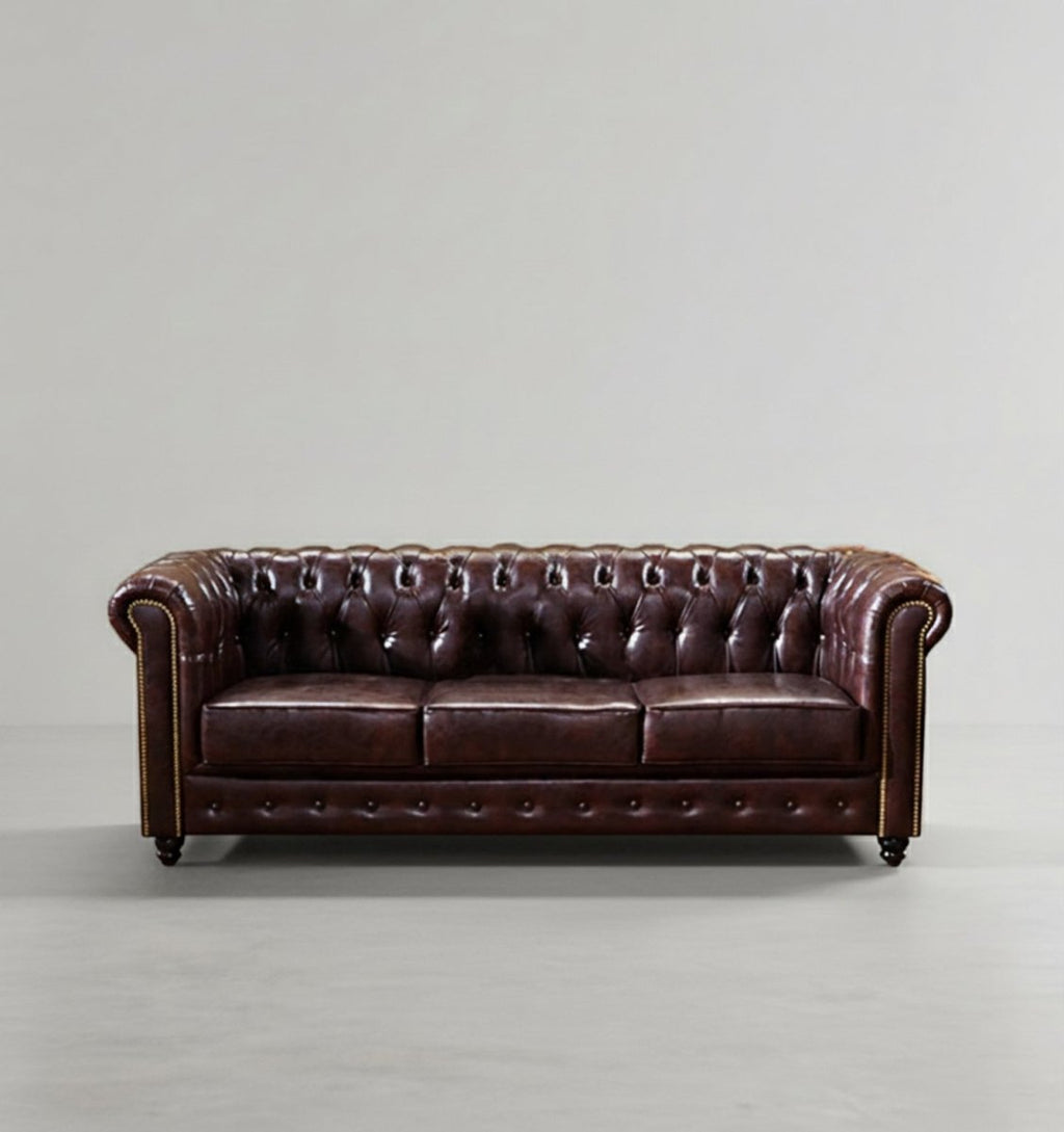 Vintage Chesterfield Three Seater Sofa - Joe’s Haven