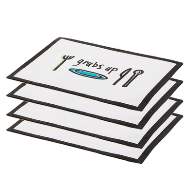 Set Of Four Doodle Grubs Up Placemats - Joe’s Haven
