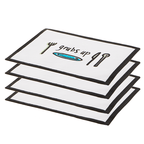 Set Of Four Doodle Grubs Up Placemats - Joe’s Haven