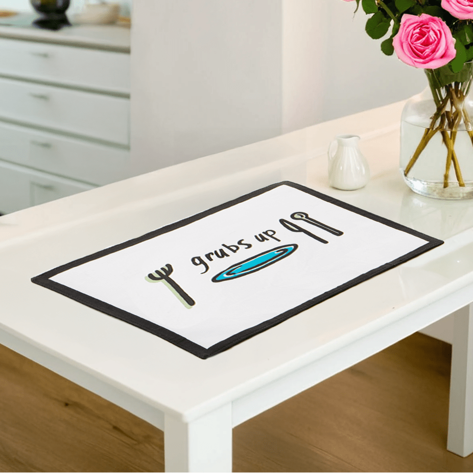 Doodle Set Of Four Grubs Up Placemats - Joe’s Haven